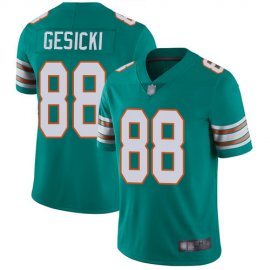 Nike Miami Dolphins #88 Mike Gesicki Aqua Green Alternate Mens Stitched NFL Vapor Untouchable Limited Jersey