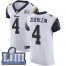 Nike Los Angeles Rams #4 Greg Zuerlein White Super Bowl LIII Bound Mens Stitched NFL Vapor Untouchable Elite Jersey