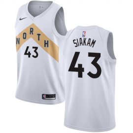 Raptors #43 Pascal Siakam White Youth Basketball Swingman City Edition 2018/19 Jersey