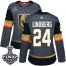 Adidas Vegas Golden Knights #24 Oscar Lindberg Grey Home Authentic 2018 Stanley Cup Final Womens Stitched NHL Jersey