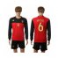 Belgium #6 Witsel Red Home Long Sleeves Soccer Country Jersey