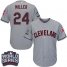 Cleveland Indians #24 Andrew Miller Grey Road 2016 World Series Bound Stitched Youth MLB Jersey