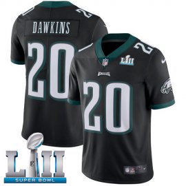 Nike Philadelphia Eagles #20 Brian Dawkins Black Alternate Super Bowl LII Mens Stitched NFL Vapor Untouchable Limited Jersey