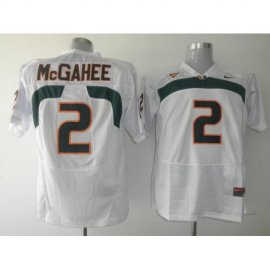 Miami Hurricanes 2 Willis McGahee White NCAA Jerseys
