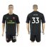 Arsenal #33 Cech Black Goalkeeper Soccer Club Jersey