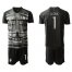 France #1 LLORIS Black Goalkeeper Soccer Country Jersey