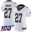 Nike New Orleans Saints #27 Malcolm Jenkins White Womens Stitched NFL 100th Season Vapor Untouchable Limited Jersey