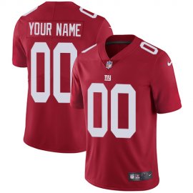 Nike New York Giants Customized Red Alternate Stitched Vapor Untouchable Limited Mens NFL Jersey
