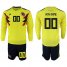 Colombia Personalized Home Long Sleeves Soccer Country Jersey