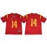 USC Trojans #14 Sam Darnold Red Limited Stitched NCAA Jersey