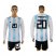 Argentina #20 Paredes Home Long Sleeves Soccer Country Jersey