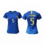 Womens Brazil #5 Casemiro Away Soccer Country Jersey