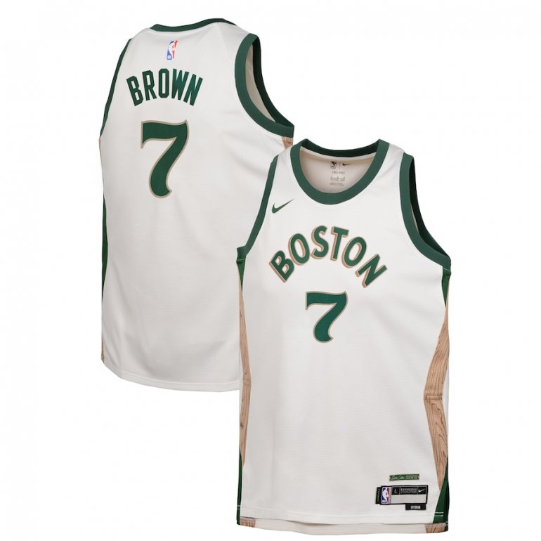 Jaylen Brown Boston Celtics Nike Youth 2023/24 Swingman Replica Jersey – City Edition – White