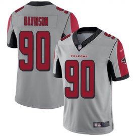 Nike Atlanta Falcons #90 Marlon Davidson Silver Youth Stitched NFL Limited Inverted Legend Jersey