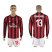 AC Milan #13 Romagnoli Home Long Sleeves Soccer Club Jersey