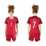 Womens Portugal #7 Figo Home Soccer Country Jersey