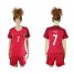 Womens Portugal #7 Figo Home Soccer Country Jersey