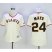 San Francisco Giants #24 Willie Mays Cream Home Womens Stitched MLB Jersey