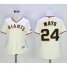 San Francisco Giants #24 Willie Mays Cream Home Womens Stitched MLB Jersey