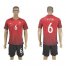Turkey #6 Potuk Home Soccer Country Jersey