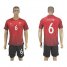 Turkey #6 Potuk Home Soccer Country Jersey