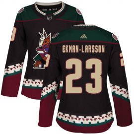 Adidas Arizona Coyotes #23 Oliver Ekman-Larsson Black Alternate Authentic Womens Stitched NHL Jersey