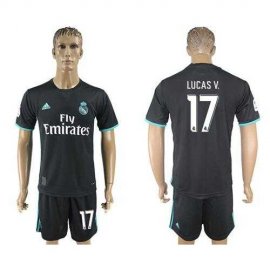 Real Madrid #17 Lucas V. Away Soccer Club Jersey