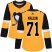 Adidas Pittsburgh Penguins #71 Evgeni Malkin Gold Alternate Authentic Womens Stitched NHL Jersey