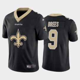 New Orleans New Orleans Saints #9 Drew Brees Black Mens Nike Big Team Logo Vapor Limited NFL Jersey