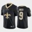 New Orleans New Orleans Saints #9 Drew Brees Black Mens Nike Big Team Logo Vapor Limited NFL Jersey