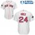 Boston Red Sox #24 David Price White Cool Base 2018 World Series Champions Stitched Youth MLB Jersey