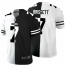 Indianapolis Colts #7 Jacoby Brissett Mens Black V White Peace Split Nike Vapor Untouchable Limited NFL Jersey