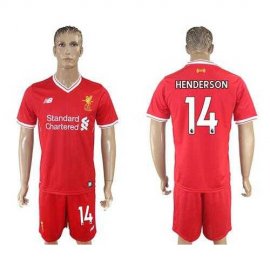 Liverpool #14 Henderson Red Home Soccer Club Jersey