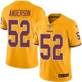 Nike Washington Football Team #52 Ryan Anderson Gold Youth Stitched NFL Limited Rush Jersey
