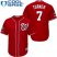 Washington Nationals #7 Trea Turner Red Cool Base 2019 World Series Champions Stitched Youth MLB Jersey