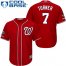 Washington Nationals #7 Trea Turner Red Cool Base 2019 World Series Champions Stitched Youth MLB Jersey