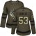 Adidas Vancouver Canucks #53 Bo Horvat Green Salute to Service Womens Stitched NHL Jersey