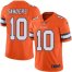 Nike Denver Broncos #10 Emmanuel Sanders Orange Mens Stitched NFL Limited Rush Jersey