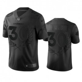 Denver Broncos #30 Terrell Davis Mens Nike Black NFL MVP Limited Edition Jersey