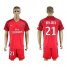 Paris Saint-Germain #21 Ben Arfa Red Soccer Club Jersey