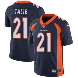 Nike Denver Broncos #21 Aqib Talib Navy Blue Alternate Mens Stitched NFL Vapor Untouchable Limited Jersey