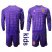 Spain Blank Purple Long Sleeves Goalkeeper Kid Soccer Country Jersey