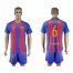 Barcelona #6 Aleix Vidal Home With Blue Shorts Soccer Club Jersey