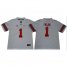 Buckeyes #1 Justin Fields White Limited Stitched NCAA Jersey