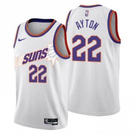 Nike Phoenix Suns #22 Deandre Ayton Mens 2022-23 City Edition NBA Jersey – Cherry Blossom White Mens