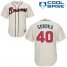 Atlanta Braves #40 Mike Soroka Cream New Cool Base Stitched Youth MLB Jersey