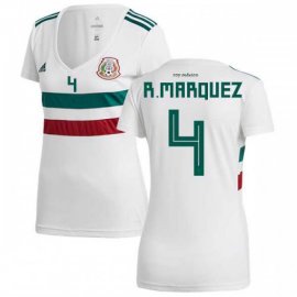 Womens Mexico #4 R.Marquez Away Soccer Country Jersey