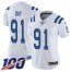Nike Indianapolis Colts #91 Sheldon Day White Womens Stitched NFL 100th Season Vapor Untouchable Limited Jersey