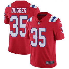Nike New England Patriots #35 Kyle Dugger Red Alternate Youth Stitched NFL Vapor Untouchable Limited Jersey