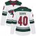 Adidas Minnesota Wild #40 Devan Dubnyk White Road Authentic Womens Stitched NHL Jersey